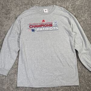 NFL New England Patriots 2007 AFC Conference Champions Graphic T Shirt Size L